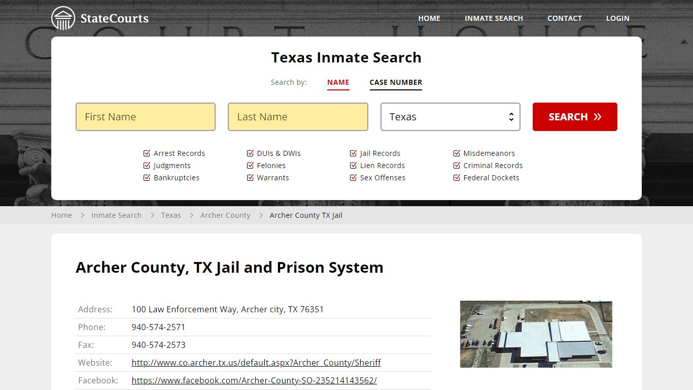 Archer County TX Jail Inmate Records Search, Texas - State Courts